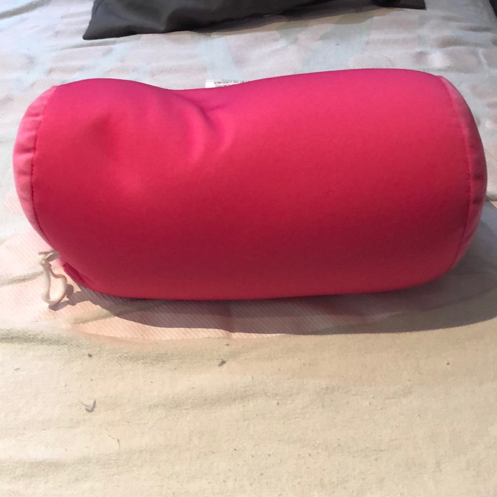Hot pink travel pillow